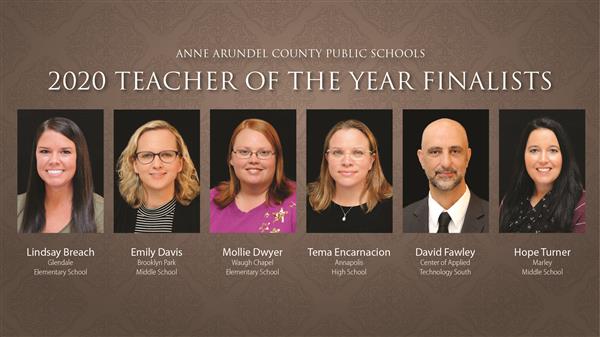 Anne Arundel County Public Schools 2020 Teacher of the Year Finalists: Professional photographs of the six finalists Anne Arundel County Public Schools 2020 Teacher of the Year Finalists: Professional photographs of the six finalists